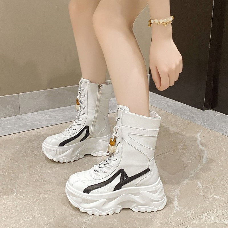 New Women 8CM Chunky Mid-Calf  - Wedge Espadrille Women 评论和价格