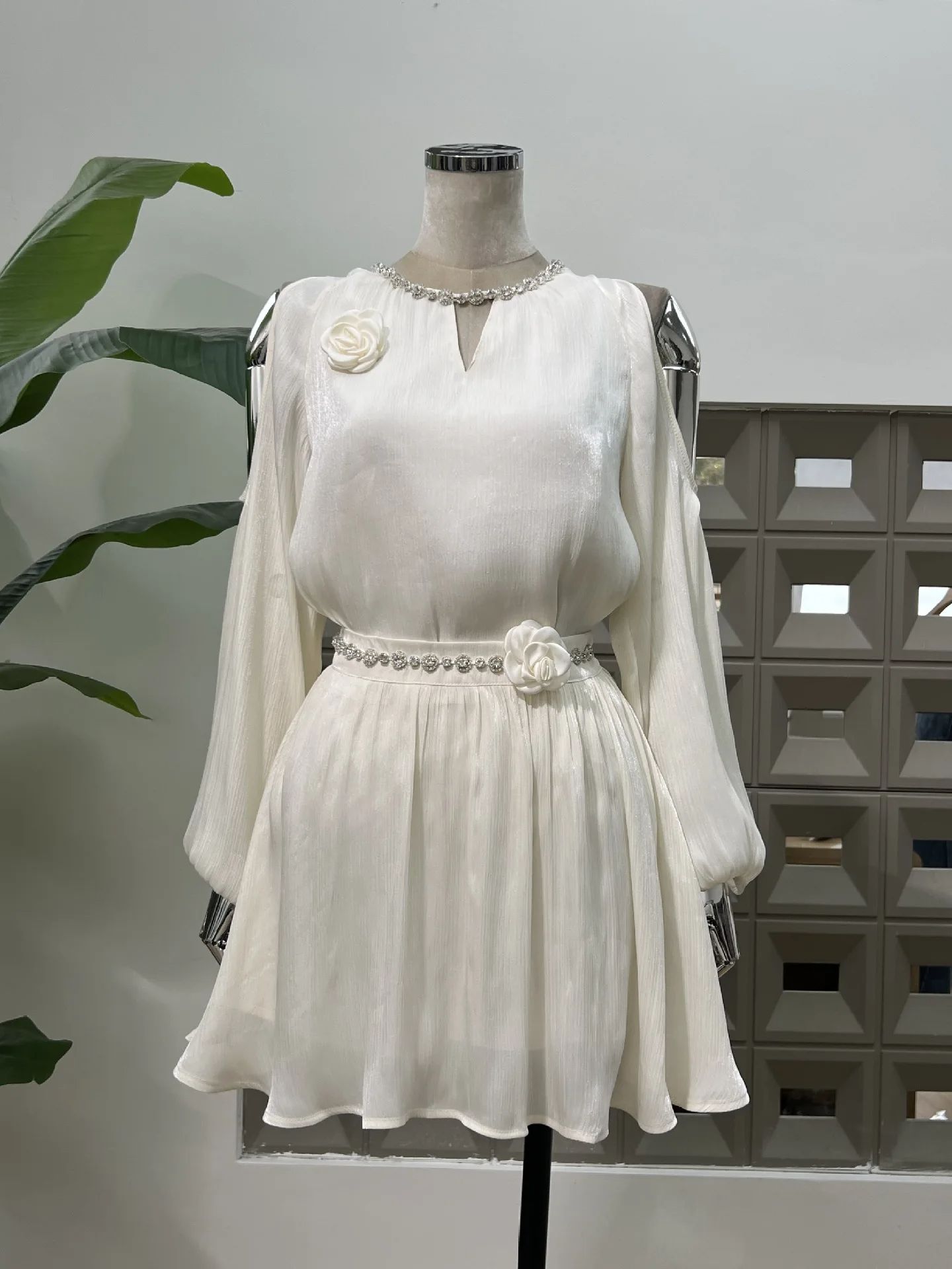 Women Two-Piece Dresses Off-Sh - Blouse Off Shoulder 评论和价格