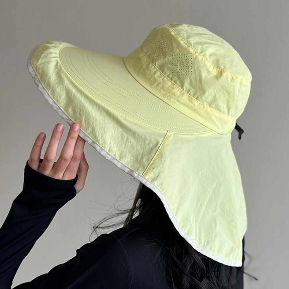 Women Sun Hat with Neck Flap W - Hat Floppy Wide 评论和价格
