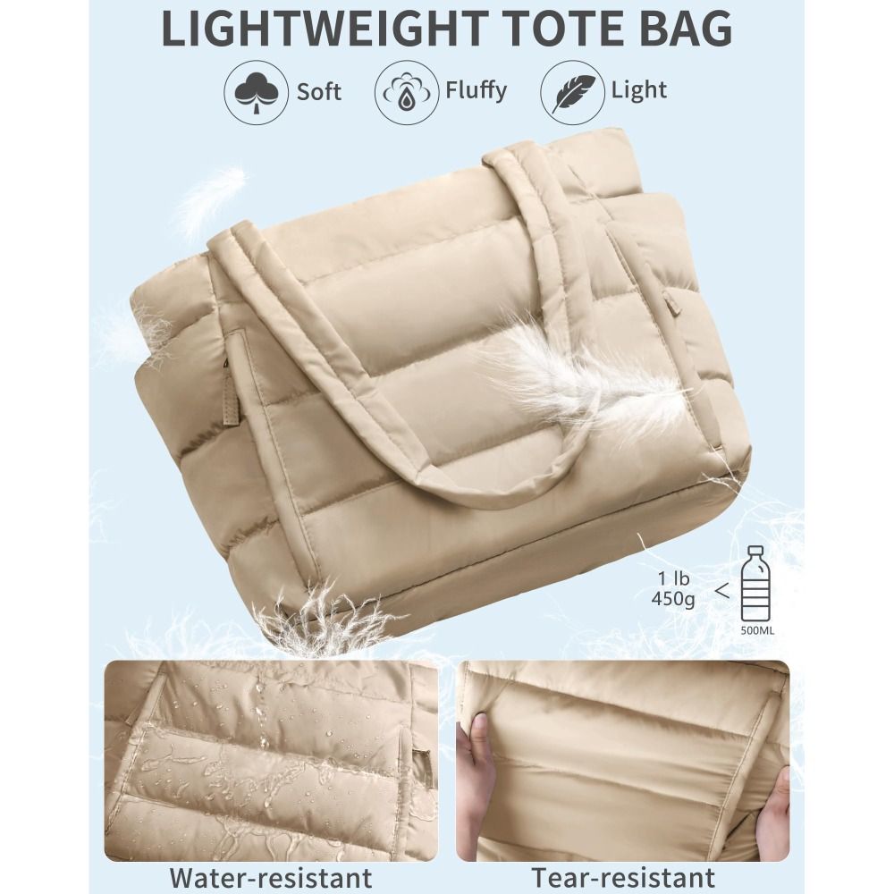 Large Capacity Puffer Tote Bag - Tote Bag Beach 评论和价格