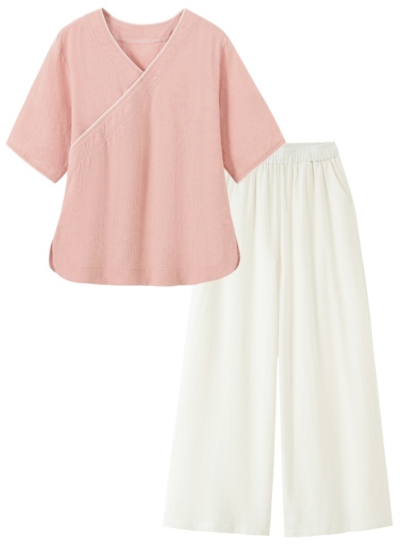 New Chinese Style Artistic Ret - Linen Pant Wide 评论和价格
