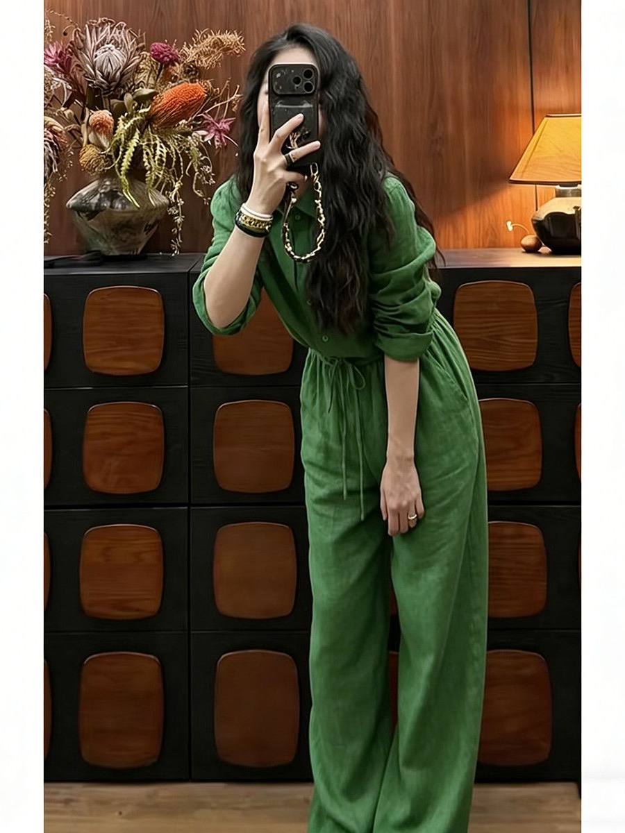 Loose Fit Linen Shirt And Wide - Linen Pant Wide 评论和价格